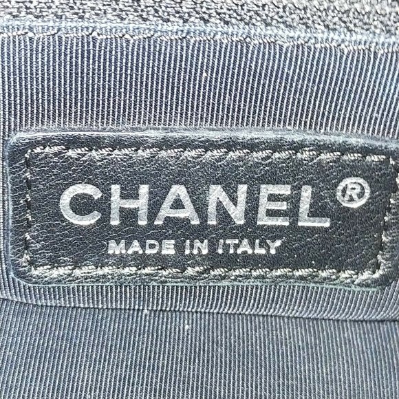 authentic Chanel Shoulder Bag Metalic Nylon - Picture 7 of 9